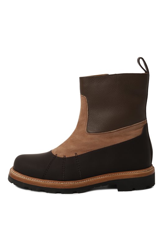 Комбинированные полусапоги Andrea Ventura Firenze Коричневый, фото 4