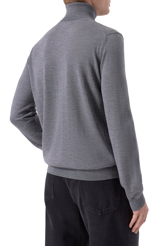 Шерстяная водолазка HUGO 50474174 Серый  50474174 Фото 4