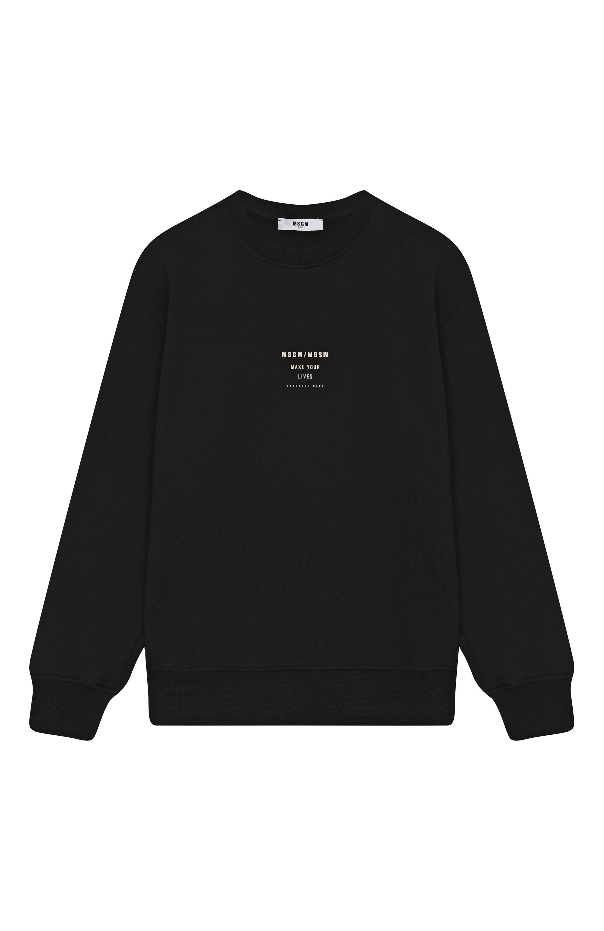 Хлопковый свитшот MSGM KIDS, арт. F5MSJBSW214, фото 1