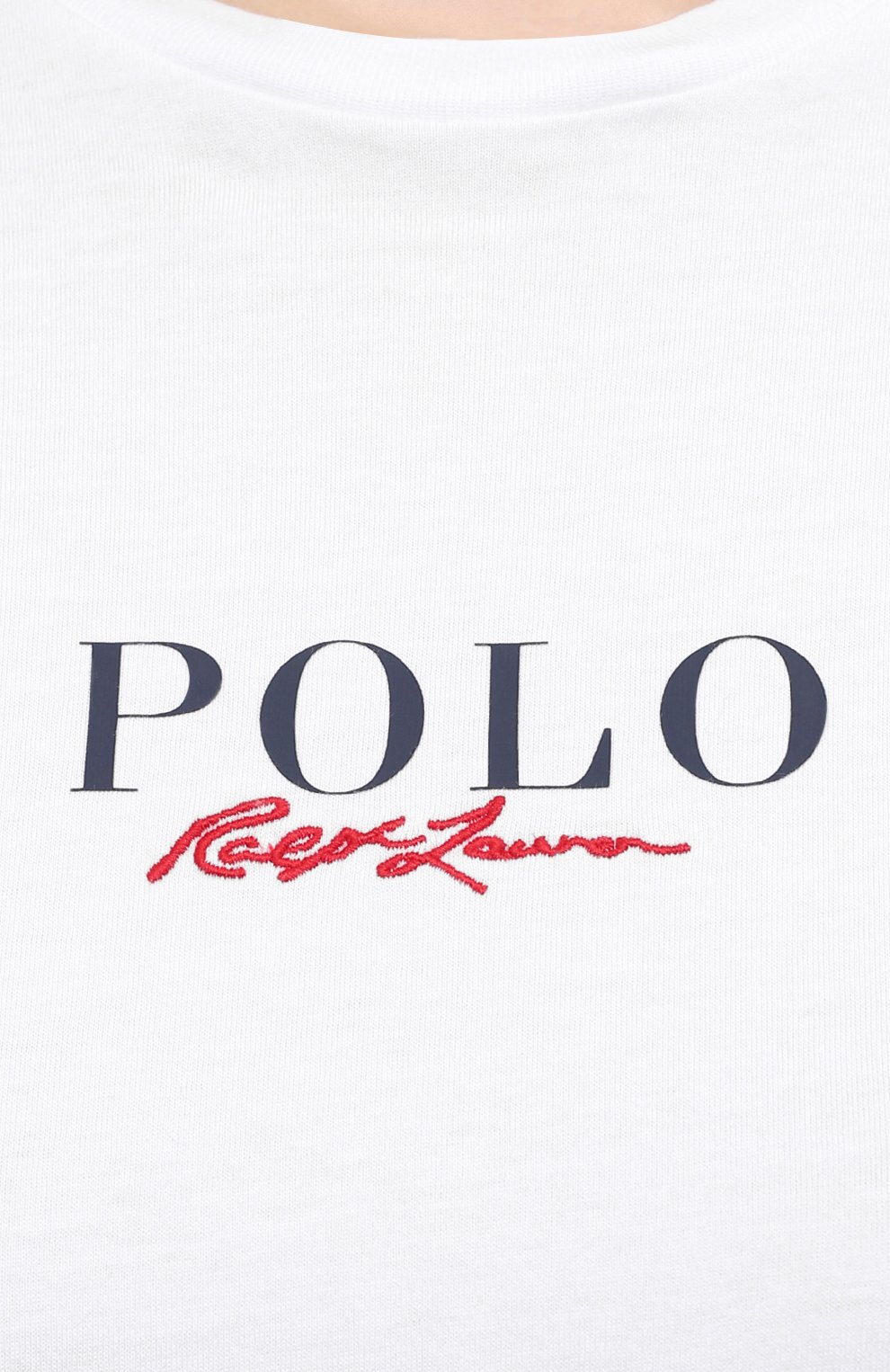 Хлопковая футболка POLO RALPH LAUREN белого цвета по цене 7875 руб., арт. 211838118, фото 5 Хлопковая футболка POLO RALPH LAUREN, арт. 211838118, фото 5