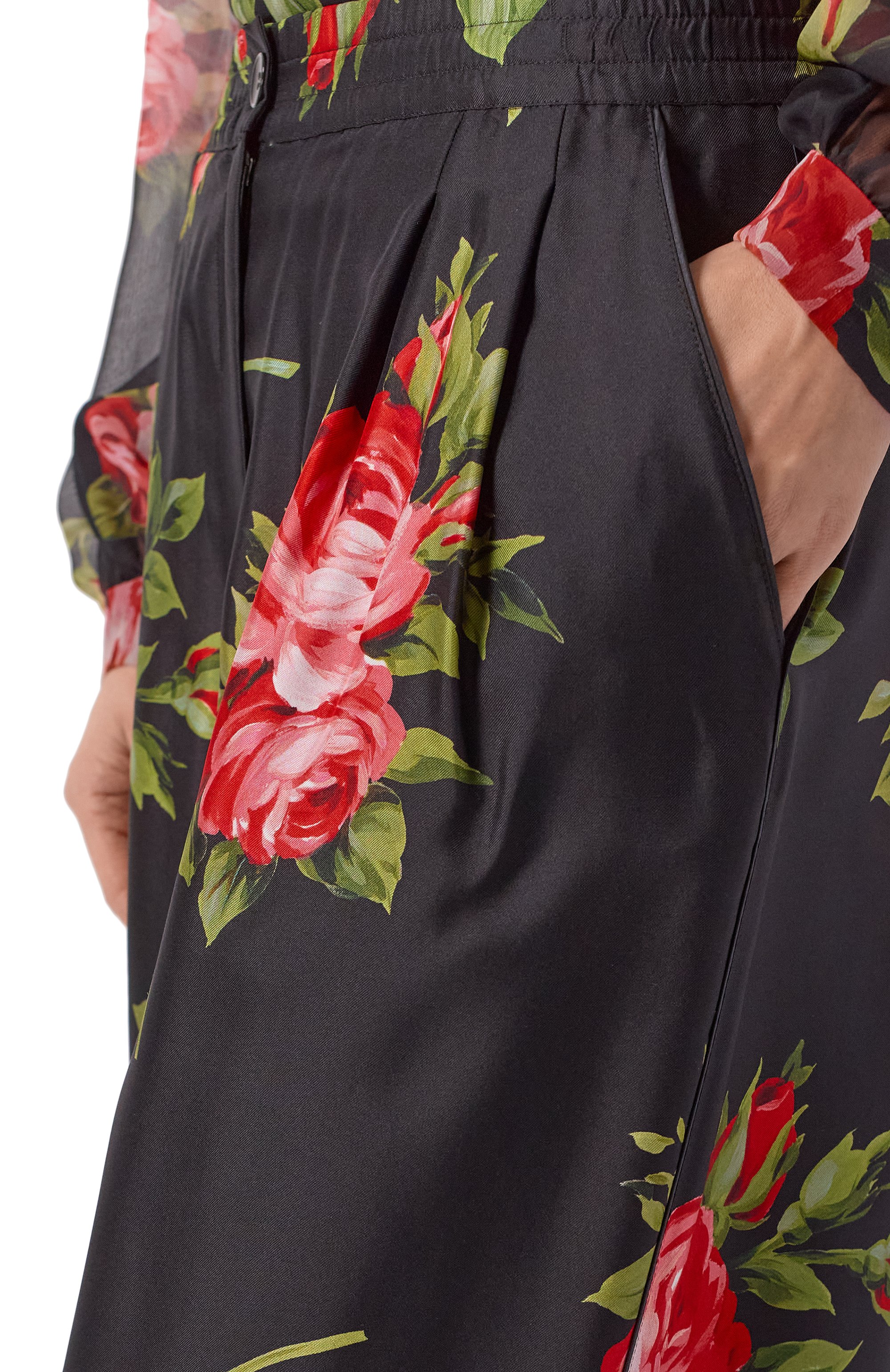 Шелковые брюки DOLCE & GABBANA, арт. FTDIVT/IS11G, фото 5