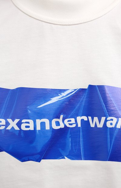 Хлопковая футболка ALEXANDER WANG белого цвета по цене 19950 руб., арт. 1CC2211002, фото 5 Хлопковая футболка ALEXANDER WANG, арт. 1CC2211002, фото 5