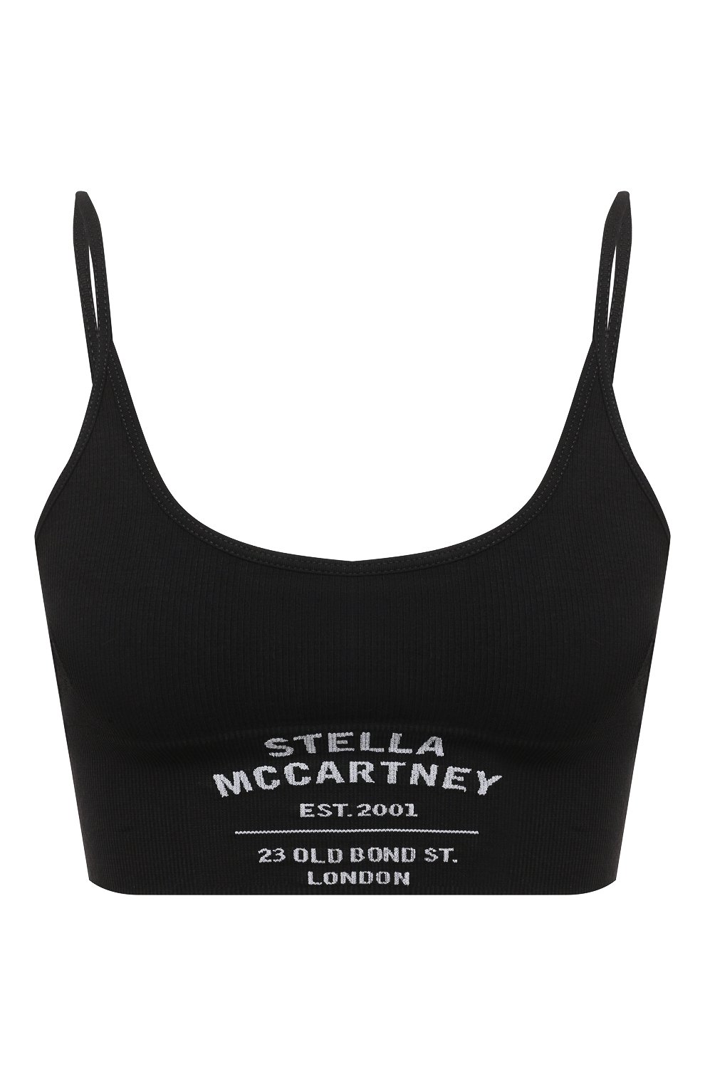 Хлопковый бра-топ STELLA MCCARTNEY черного цвета по цене 14500 руб., арт. S6RK01160, фото 1 Хлопковый бра-топ STELLA MCCARTNEY, арт. S6RK01160, фото 1