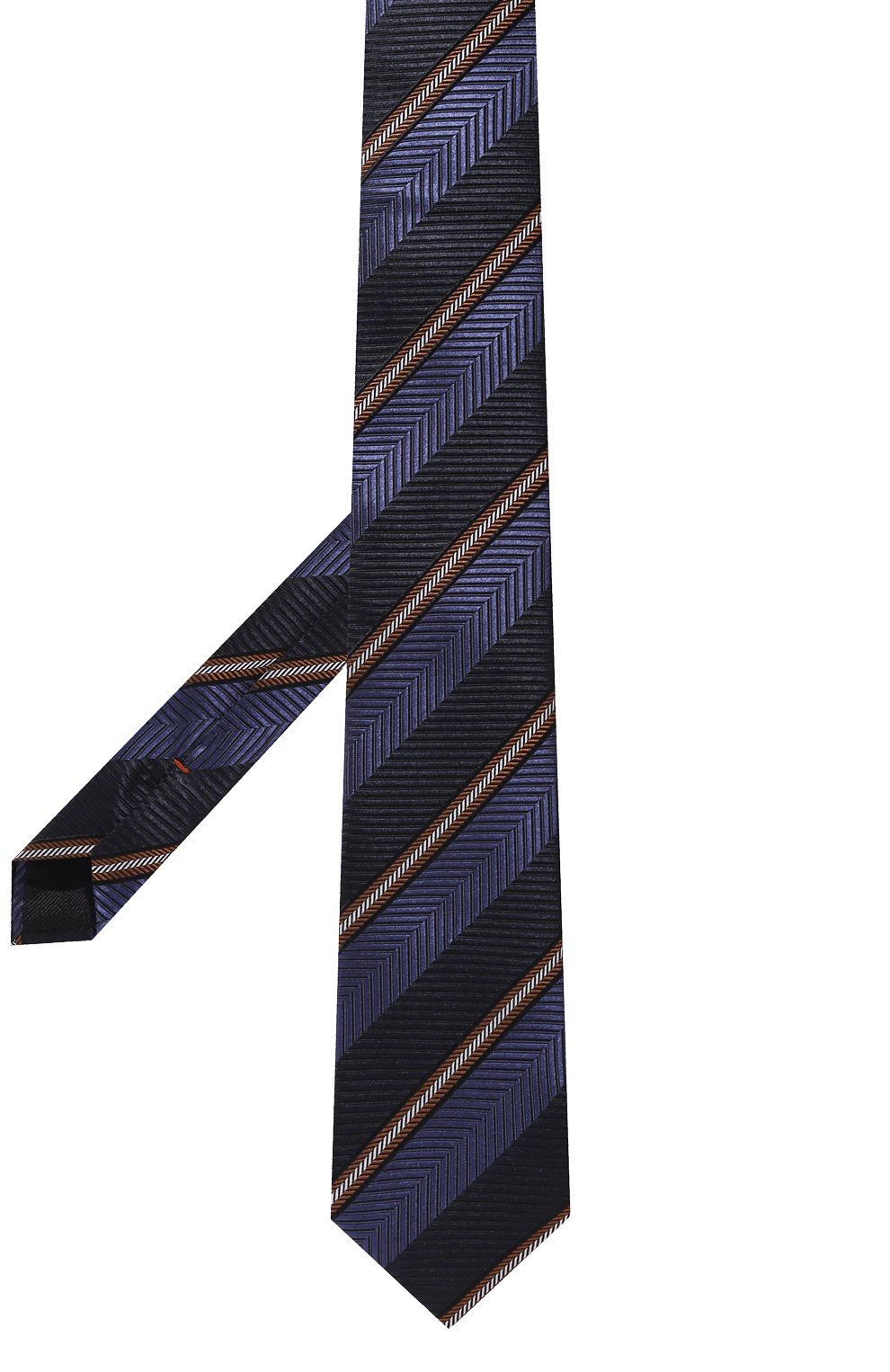 Галстук из шелка и хлопка ZEGNA темно-синего цвета по цене 24500 руб., арт. Z6E24TA6/1P8414, фото 3 Галстук из шелка и хлопка ZEGNA, арт. Z6E24TA6/1P8414, фото 3