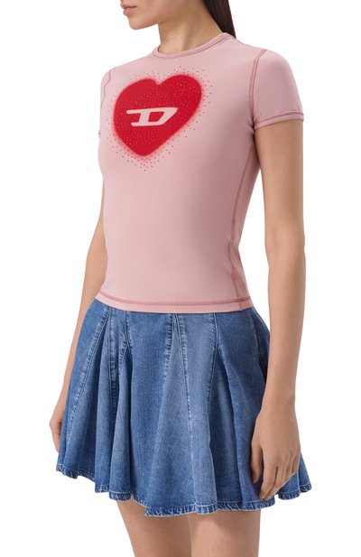 Хлопковая футболка DIESEL, арт. A20980/0QHHA, фото 3