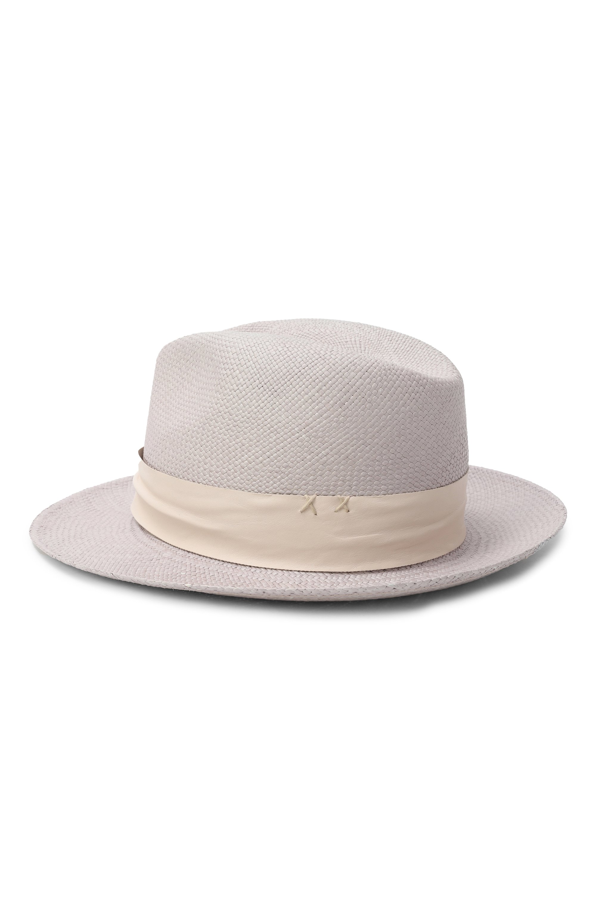 Соломенная шляпа GIORGIO ARMANI светло-серого цвета по цене 75850 руб., арт. GW000967/AF15047, фото 2 Соломенная шляпа GIORGIO ARMANI, арт. GW000967/AF15047, фото 2