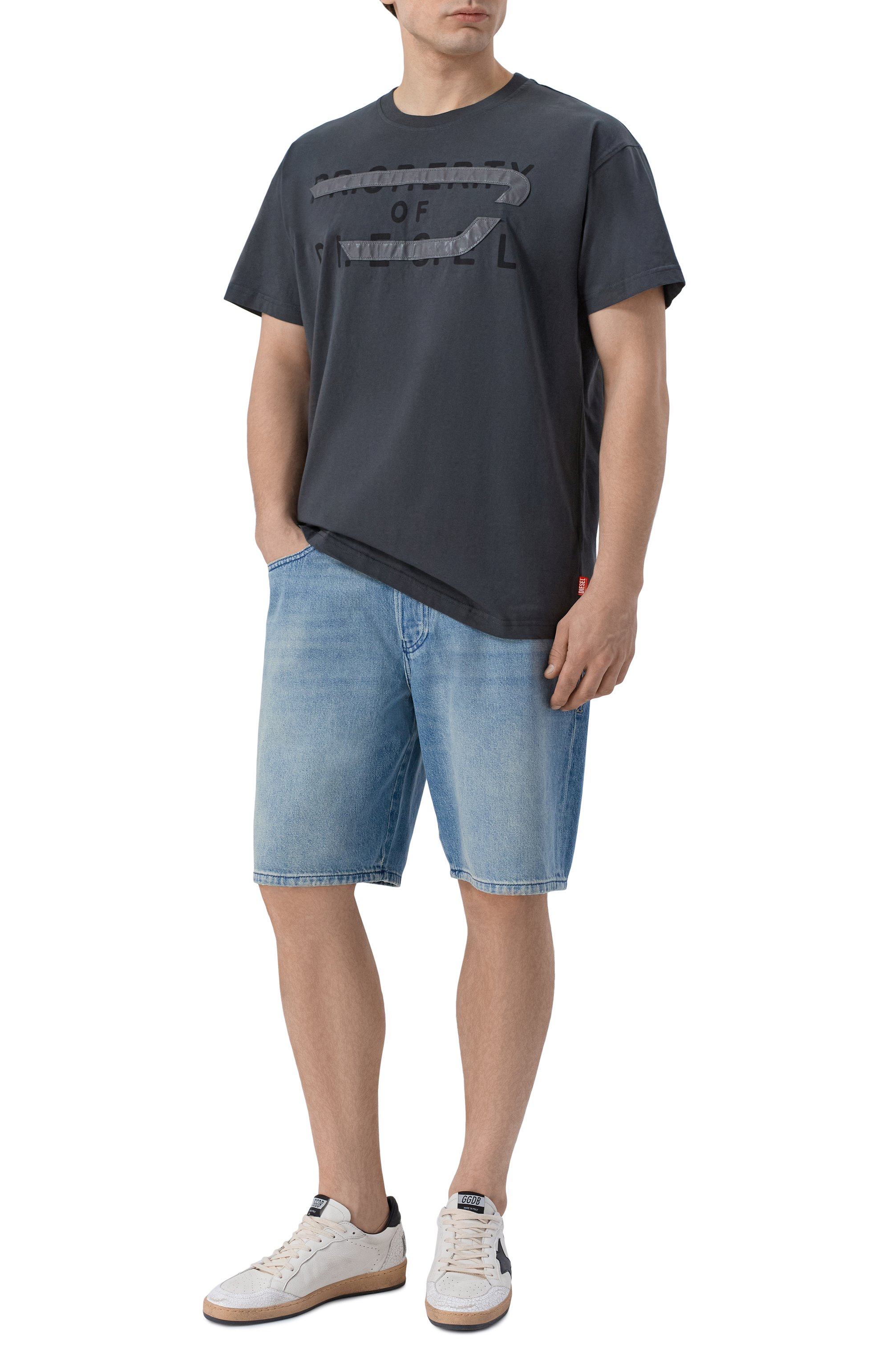 Джинсовые шорты regular DIESEL, арт. A06430/0BEBF, фото 2