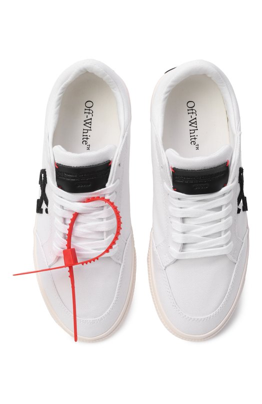 Текстильные кеды New Low Vulcanized Off-White 0WIA288C99FAB002 Белый  0WIA288C99FAB002 Фото 6