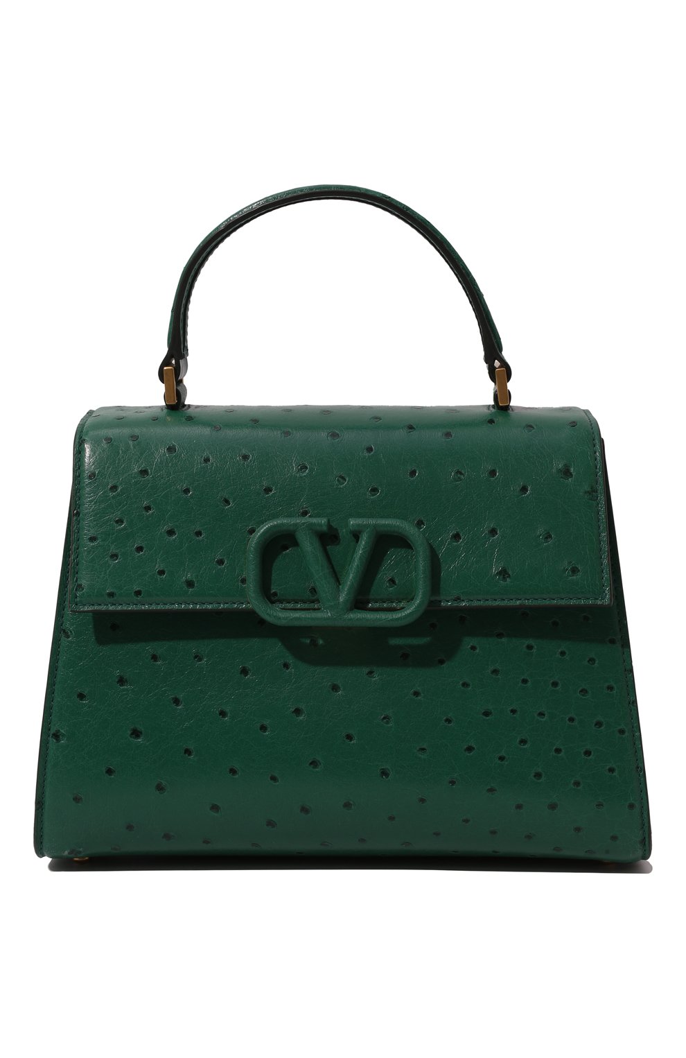 Сумка vsling medium из кожи страуса VALENTINO, арт. XW2B0J20/WKF, фото 1