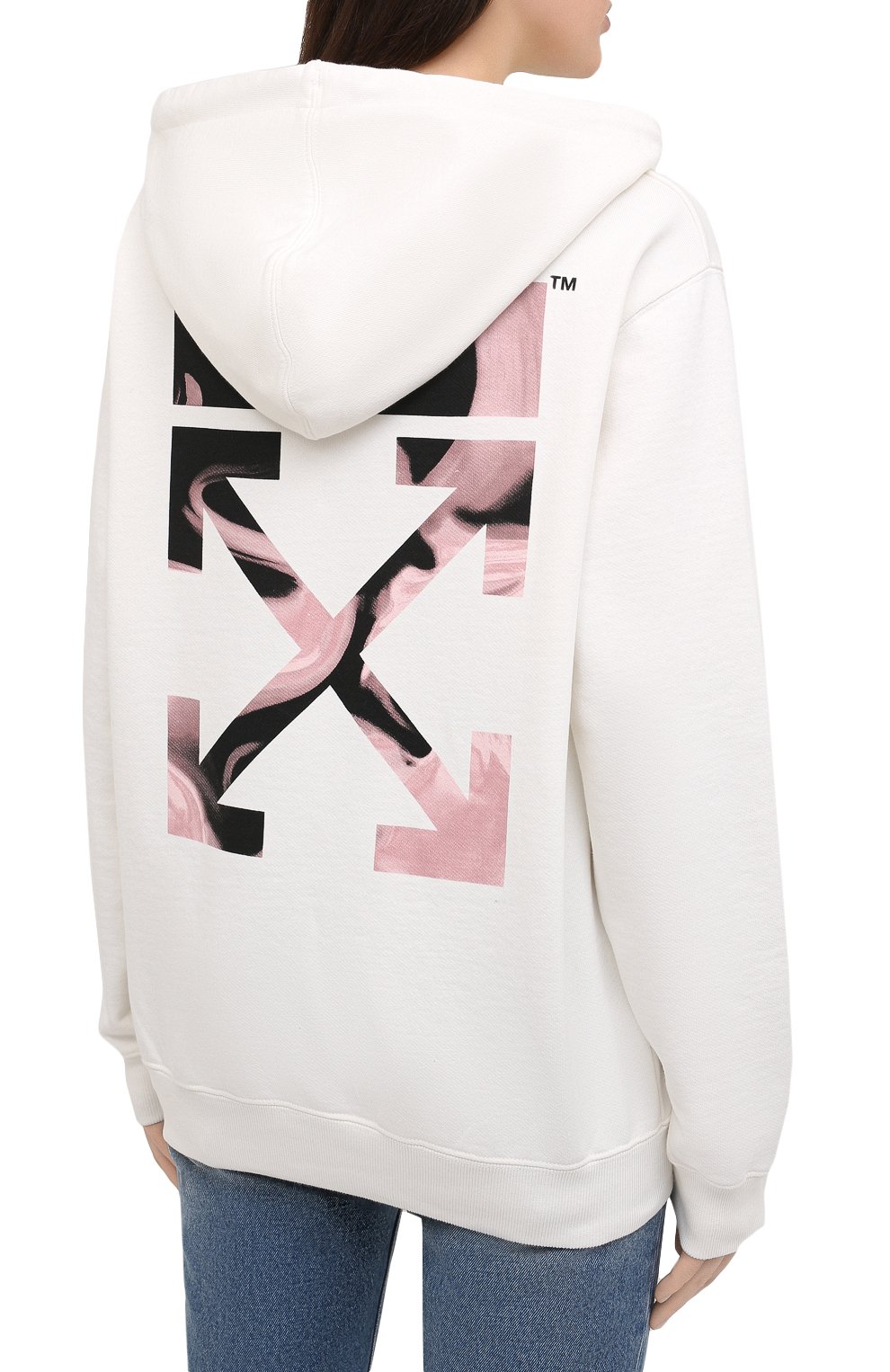Хлопковое худи OFF-WHITE, арт. 0WBB035R21JER002, фото 4