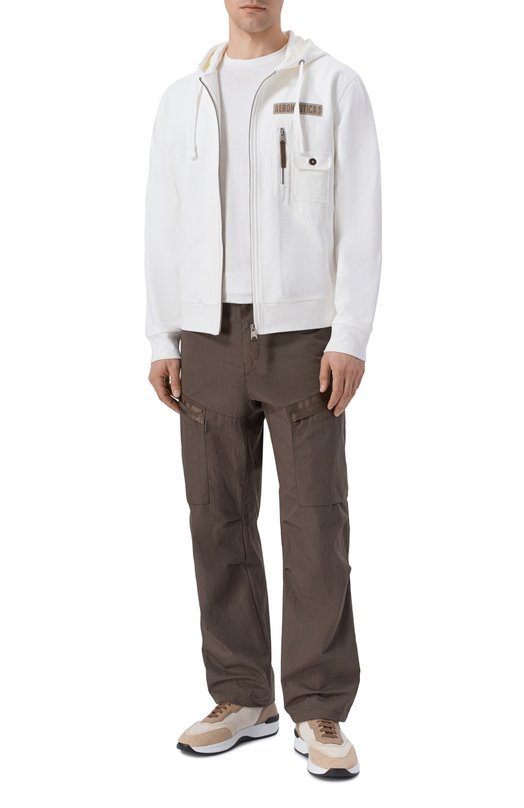 Хлопковая толстовка Aeronautica Militare FE2100UF00679 Белый  FE2100UF00679 Фото 2