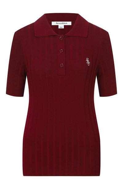 Женский поло из вискозы SPORTY AND RICH, арт. WS06975326RE02