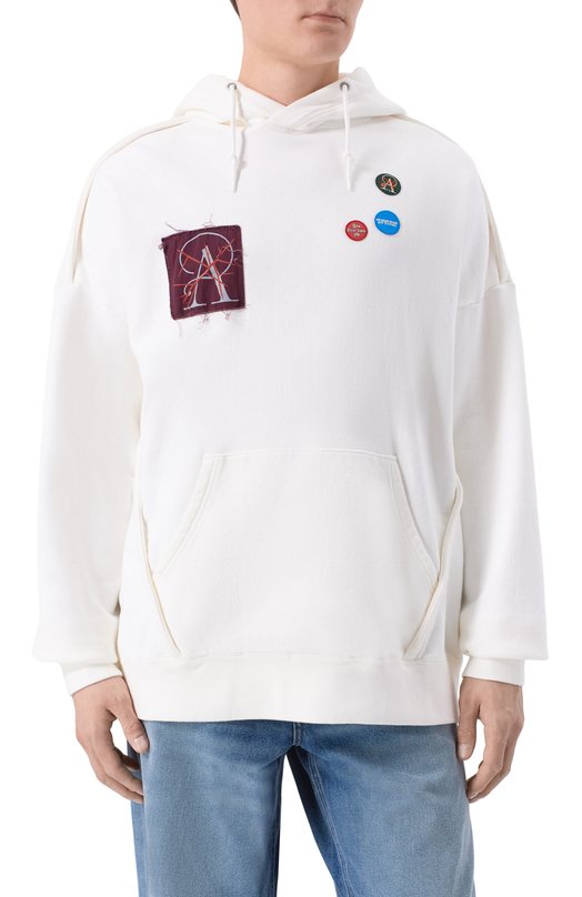 Хлопковое худи Undercover UP2E4806 Белый  UP2E4806 Фото 3