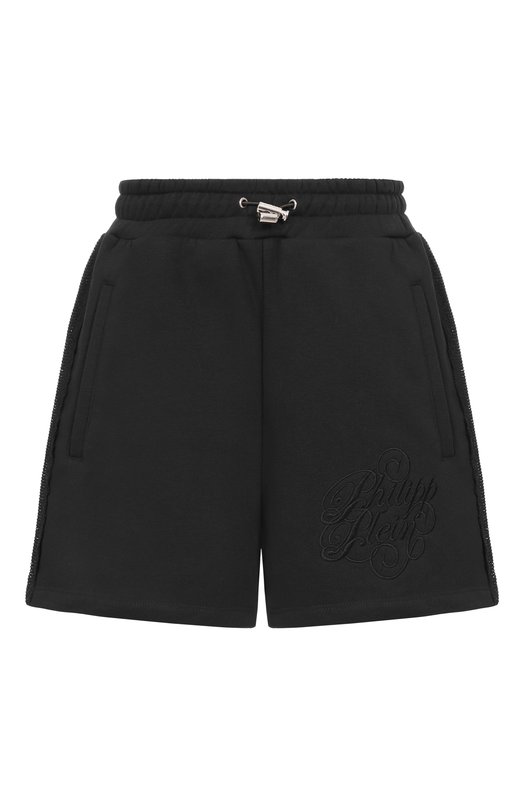 Хлопковые шорты Philipp Plein SAFC WJT2201 PTE003N Чёрный SAFC WJT2201 PTE003N