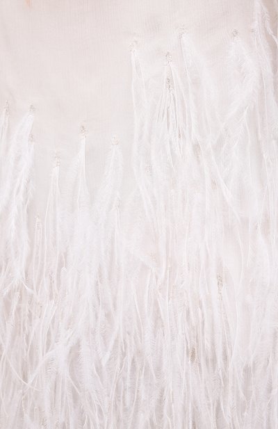 Шелковое платье с отделкой перьями N21, арт. 21E N2S0/H091/5566, фото 5