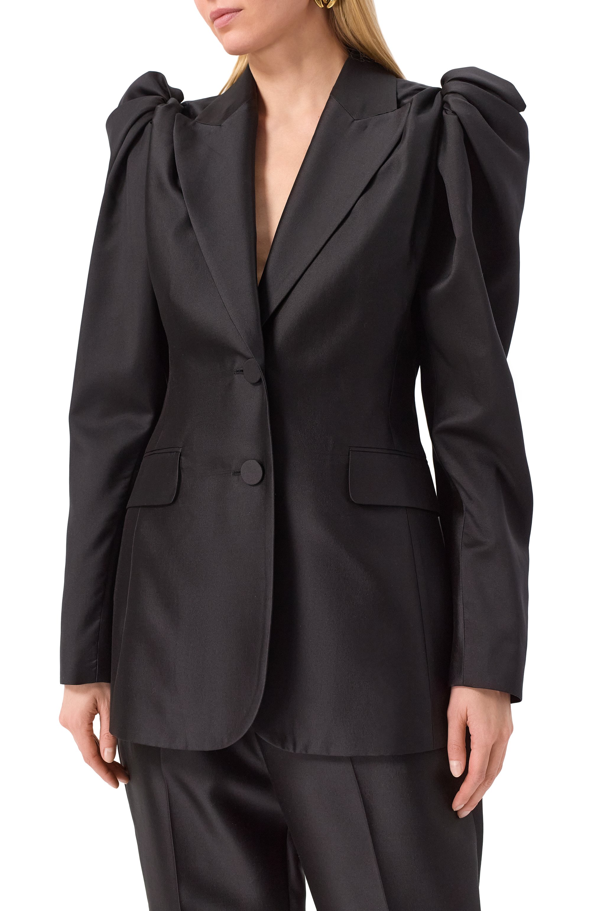 Жакет из шерсти и шелка ZIMMERMANN черного цвета по цене 327500 руб., арт. 2135JR251, фото 3 Жакет из шерсти и шелка ZIMMERMANN, арт. 2135JR251, фото 3