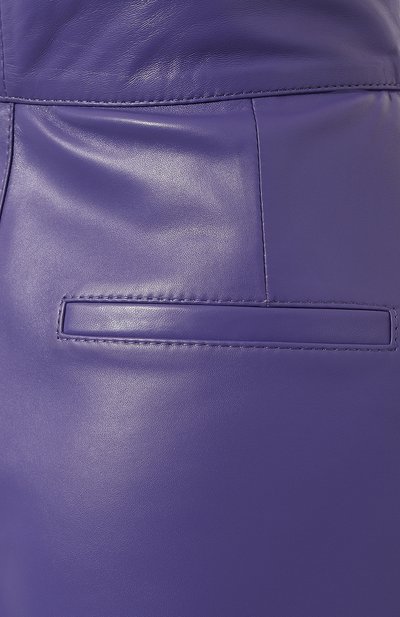 Кожаные шорты CHAUD STUDIO сиреневого цвета по цене 47500 руб., арт. PIERRESHORTS22, фото 5 Кожаные шорты CHAUD STUDIO, арт. PIERRESHORTS22, фото 5
