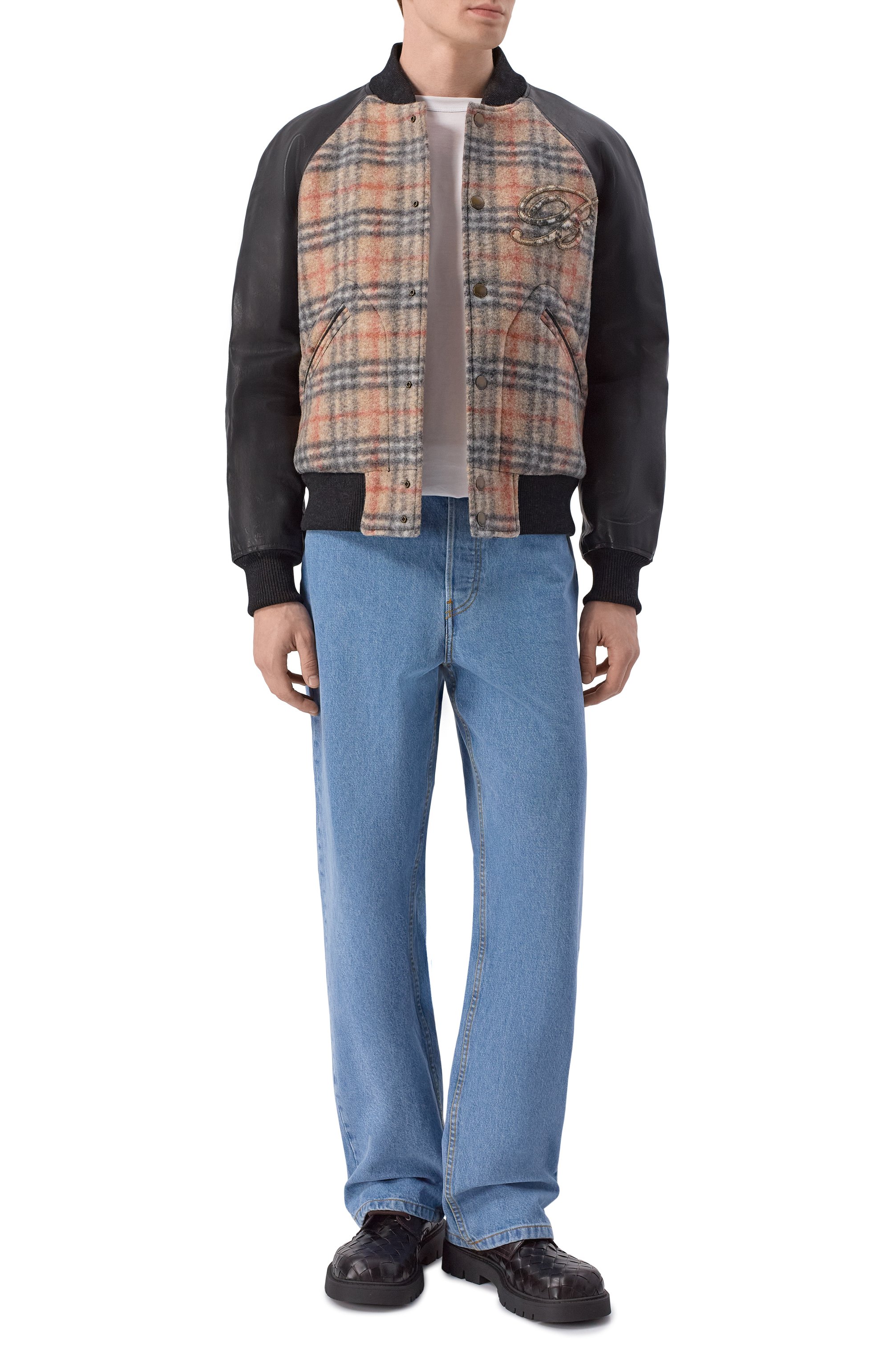 Комбинированный бомбер BURBERRY, арт. 8119190, фото 2