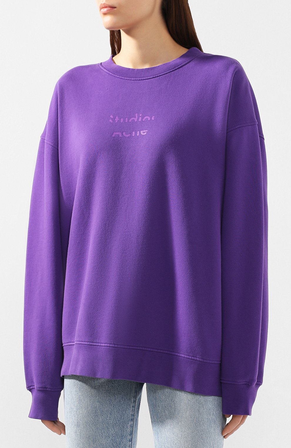 Хлопковый свитшот ACNE STUDIOS, арт. AI0036, фото 3