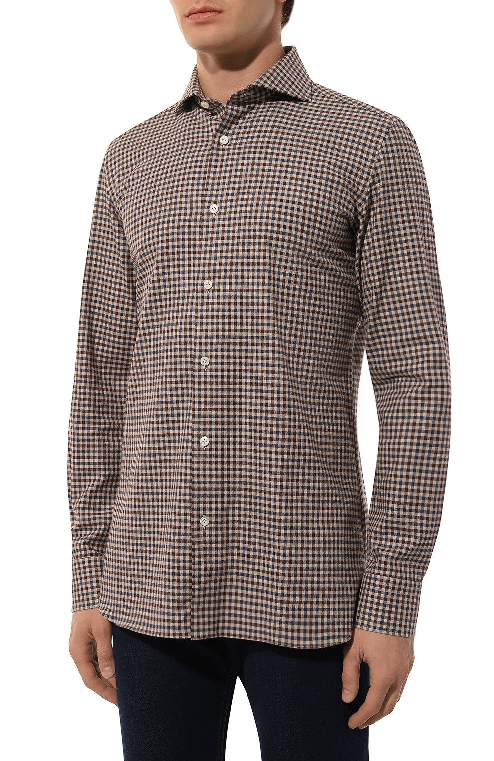 Хлопковая рубашка GIAMPAOLO, арт. 908/41279, фото 3