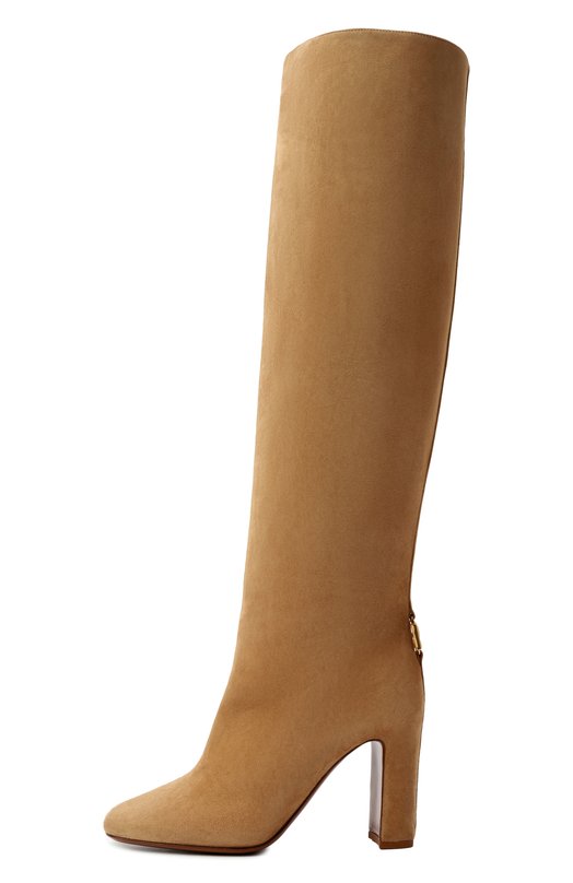 Замшевые сапоги Jackie New 90 Dolce & Gabbana CU1218/A1275 Бежевый  CU1218/A1275 Фото 4