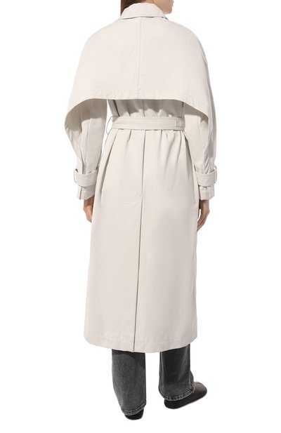 Джинсовый тренч MOORER белого цвета по цене 239000 руб., арт. MLEHT-SDF, фото 4 Джинсовый тренч MOORER, арт. MLEHT-SDF, фото 4