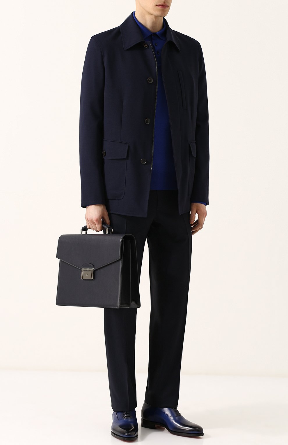 Кожаный портфель с клапаном BRIONI, арт. 0ITB0L/P6751, фото 2