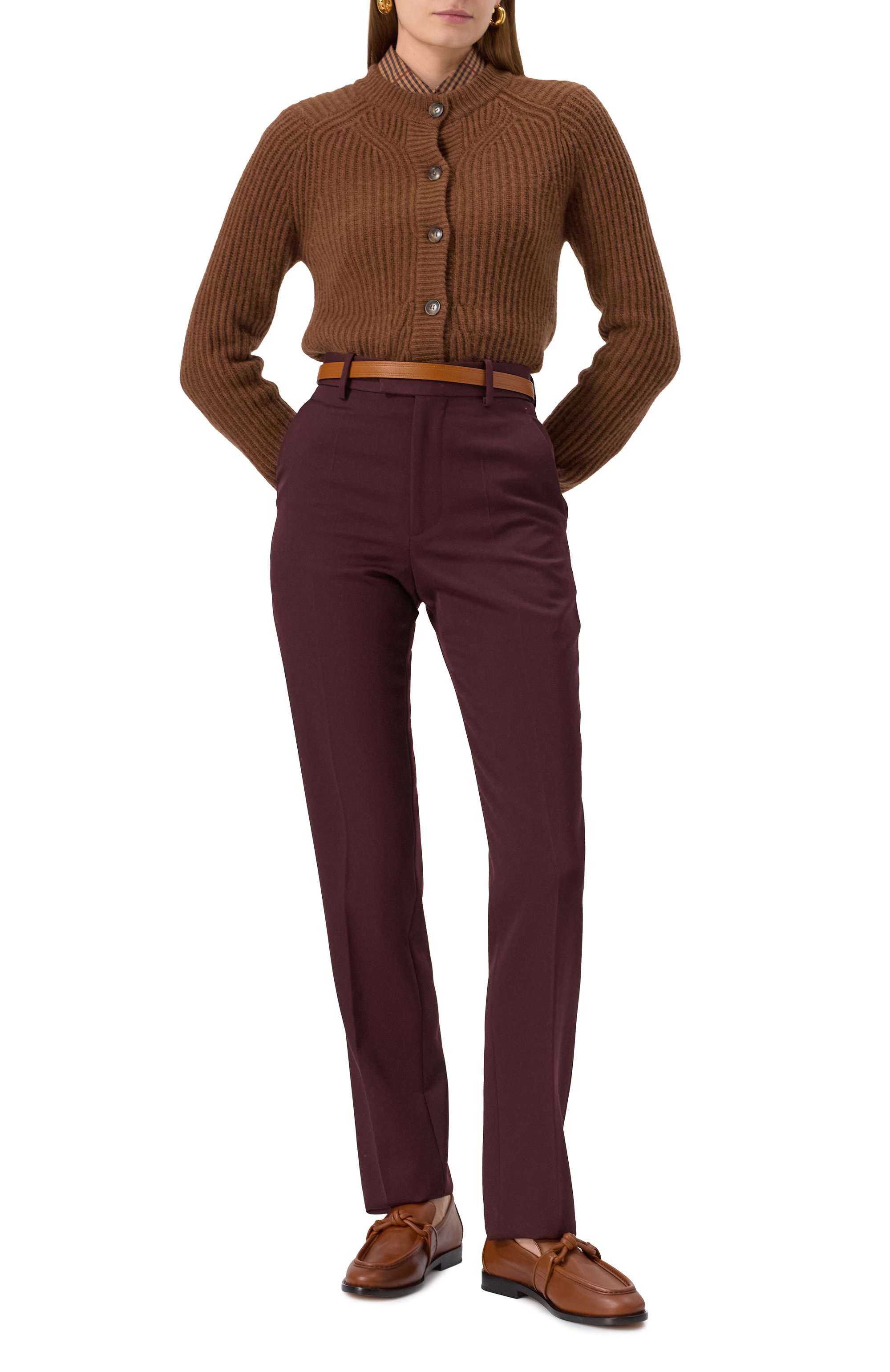 Кожаные лоферы astaire BOTTEGA VENETA коричневого цвета по цене 125500 руб., арт. 796696/V4AF0, фото 2 Кожаные лоферы astaire BOTTEGA VENETA, арт. 796696/V4AF0, фото 2