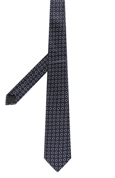 Шелковый галстук ZEGNA темно-синего цвета по цене 26350 руб., арт. 1P8/Z8D81TA8, фото 3 Шелковый галстук ZEGNA, арт. 1P8/Z8D81TA8, фото 3