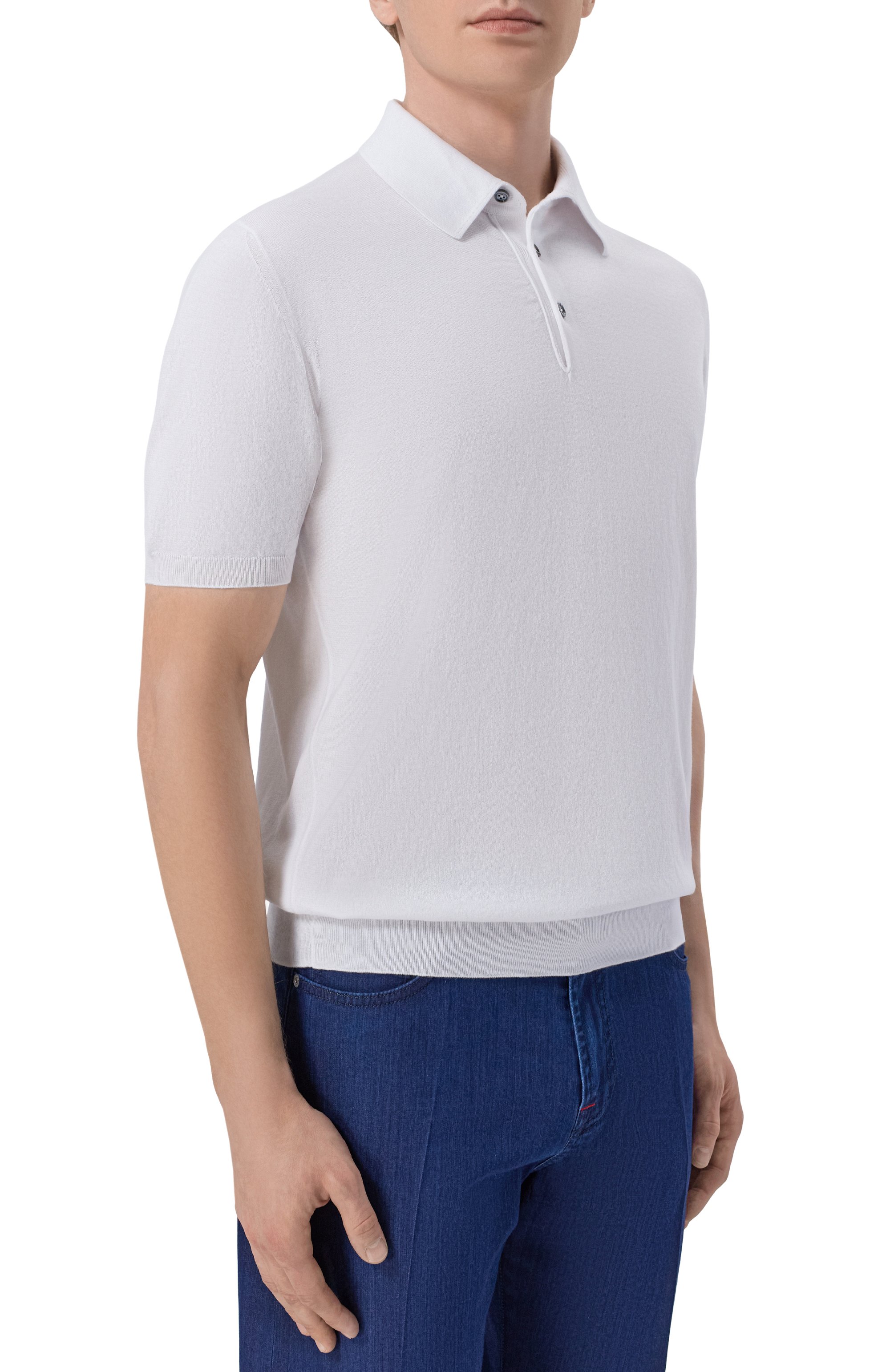 Хлопковое поло KITON, арт. UMKXX33_001, фото 3