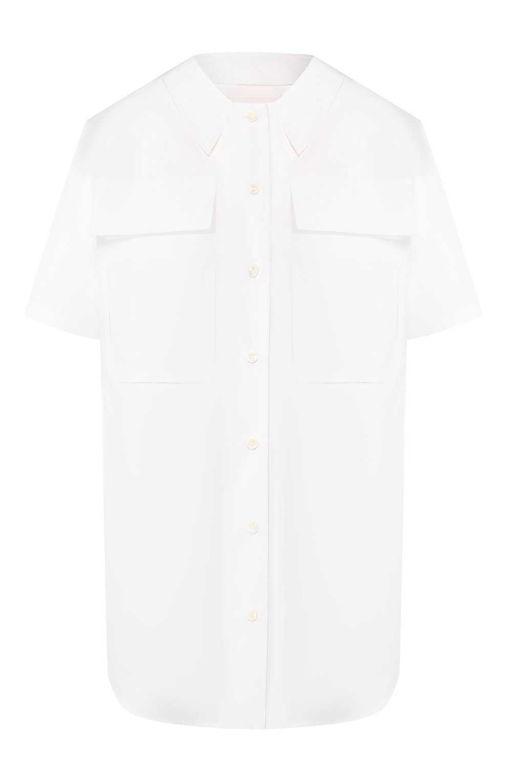 Хлопковая рубашка MAISON MARGIELA белого цвета по цене 57300 руб., арт. S29DL0145/S43001, фото 1 Хлопковая рубашка MAISON MARGIELA, арт. S29DL0145/S43001, фото 1