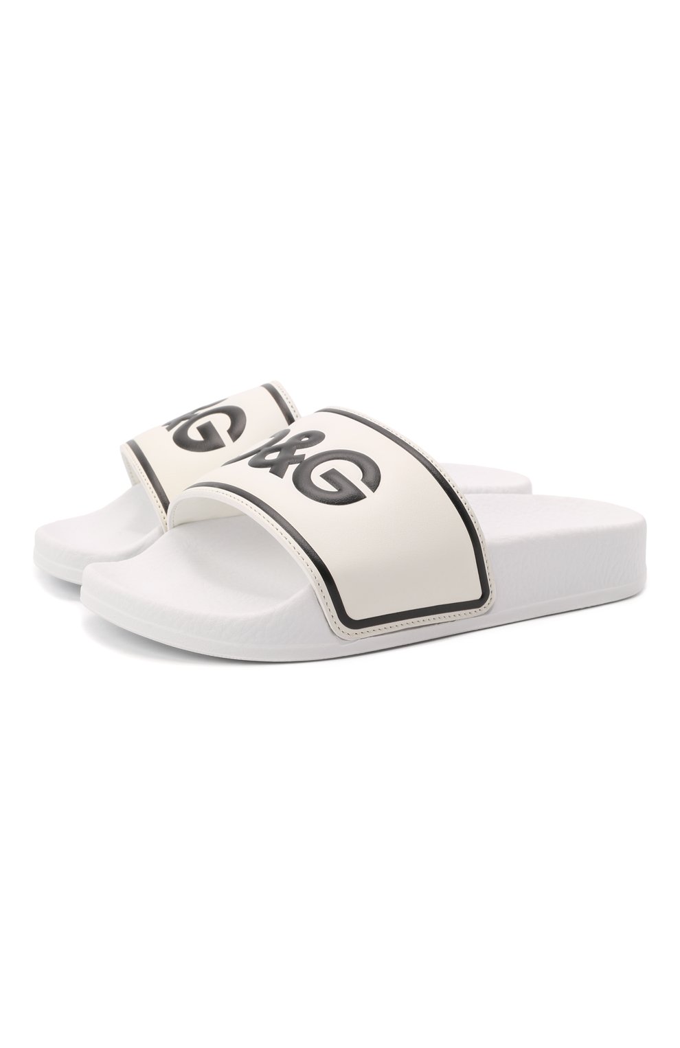 Кожаные шлепанцы DOLCE & GABBANA, арт. DD0318/A6E33/24-28, фото 1