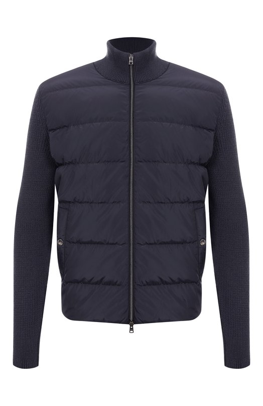 Комбинированный кардиган Herno MP000126U/70061 Синий MP000126U/70061