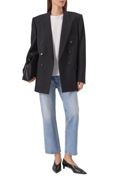 Джинсы abigail KHAITE голубого цвета по цене 74350 руб., арт. 1071-096/W916, фото 2 Джинсы abigail KHAITE, арт. 1071-096/W916, фото 2