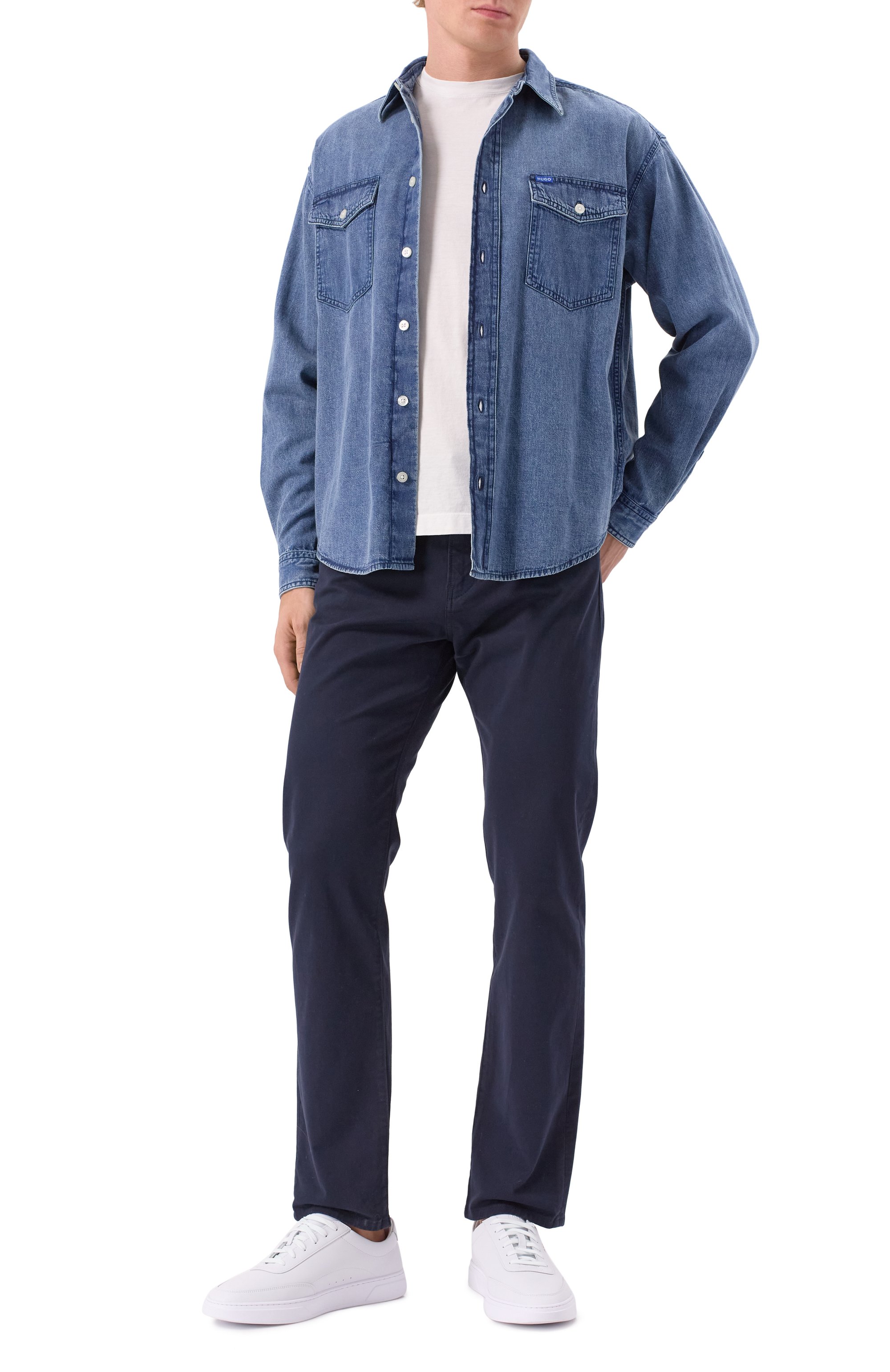 Хлопковые брюки BOSS, арт. 50524421, фото 2