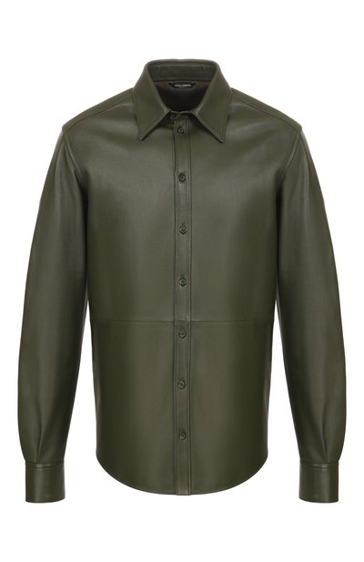 Мужская кожаная рубашка DOLCE & GABBANA, арт. G5NP9L/HULFY