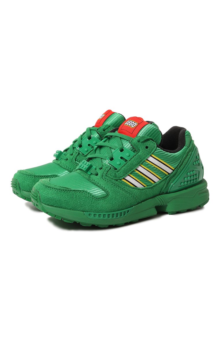 Детские кроссовки adidas zx 8000 x lego ADIDAS ORIGINALS зеленого цвета, арт. GZ8208 | Фото 1 (Материал внутренний: Текстиль; Материал внешний: Текстиль; Стили: Спорт; Региональные ограничения белый список (Axapta Mercury): RU; Материал сплава: Проставлено; Нос: Не проставлено)