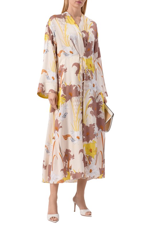 Платье из хлопка и шелка Freeage WS26.DR177M.6001.112 Разноцветный  WS26.DR177M.6001.112 Фото 2