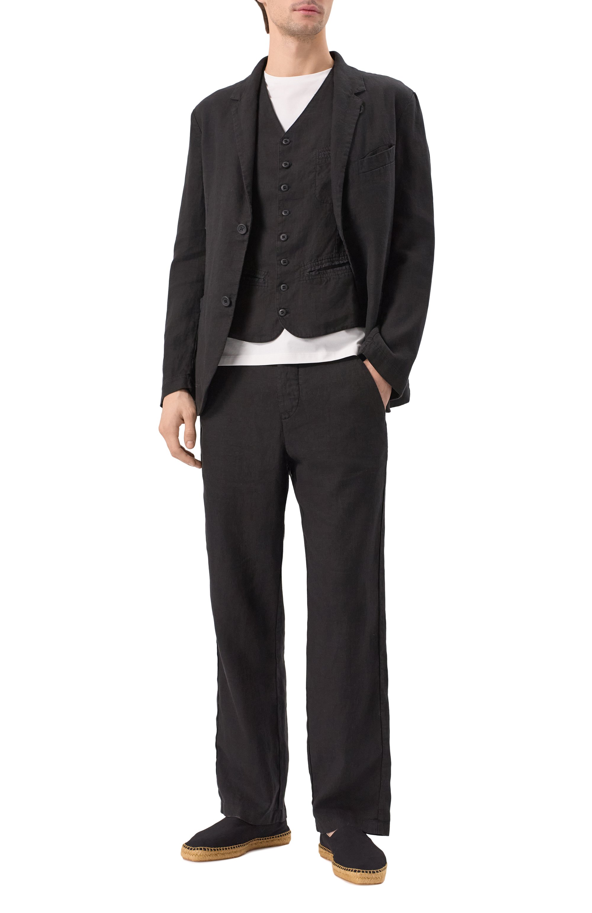 Льняной жилет HANNES ROETHER, арт. BE26VER.601/, фото 2