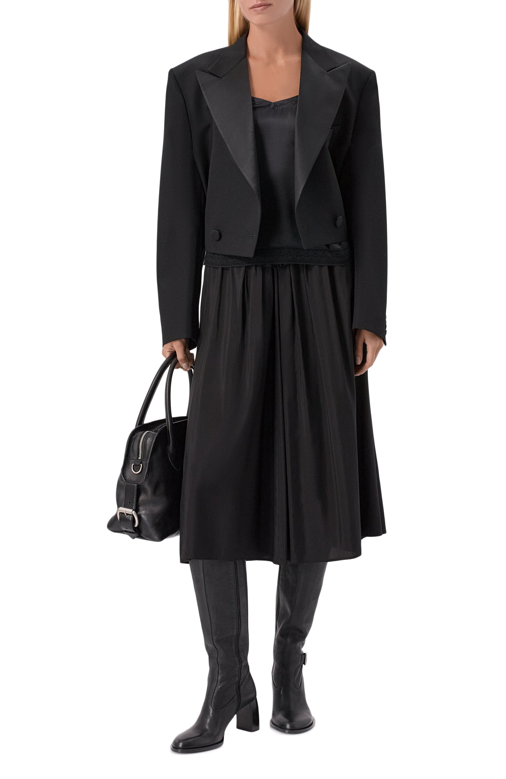 Атласный топ ANN DEMEULEMEESTER, арт. B0014340/FA134, фото 2