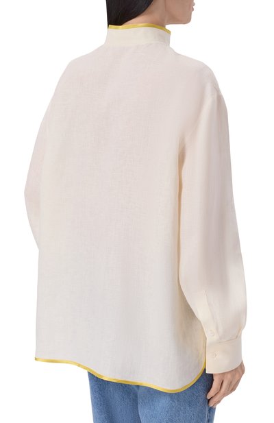 Льняная рубашка VALENTINO, арт. 8B3AB826/9M4, фото 4