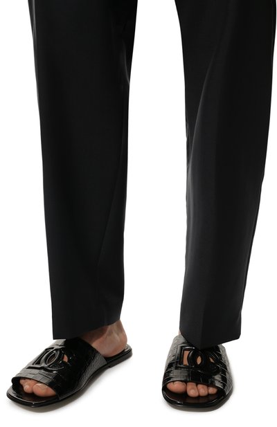 Кожаные шлепанцы DOLCE & GABBANA, арт. A80272/AC606, фото 3