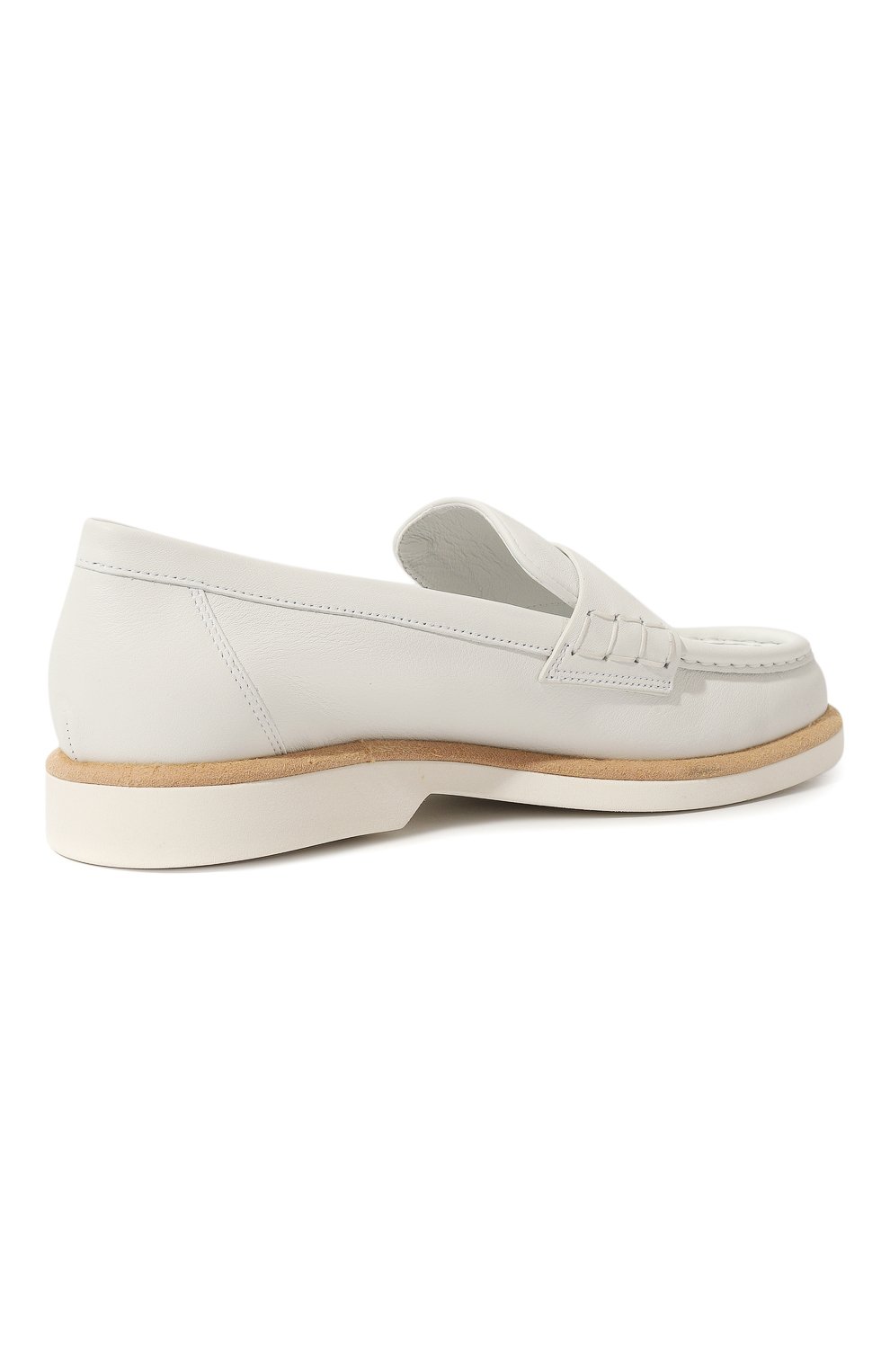 Кожаные лоферы SANTONI, арт. WUQY59818BIASSW6, фото 5