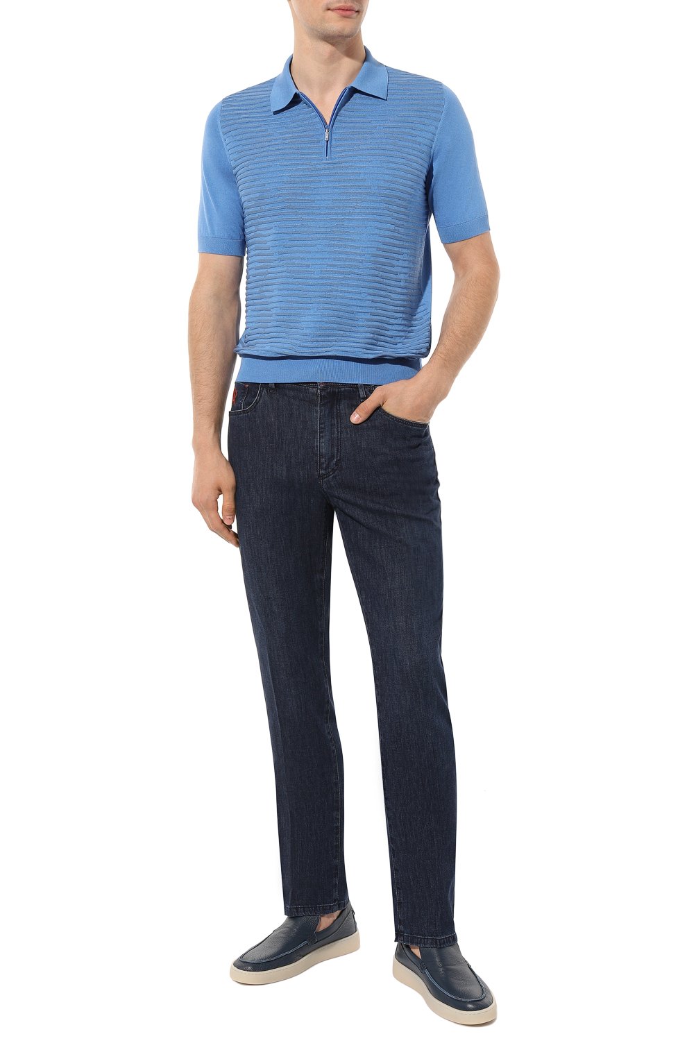 Поло из шелка и хлопка ZILLI, арт. MBZ-PZ082-0PTI1/MC01, фото 2