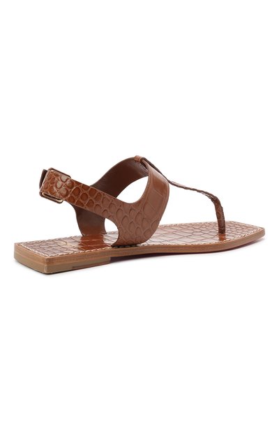 Кожаные сандалии cubongo CHRISTIAN LOUBOUTIN, арт. 3210100/CUB0NG0 FLAT, фото 4