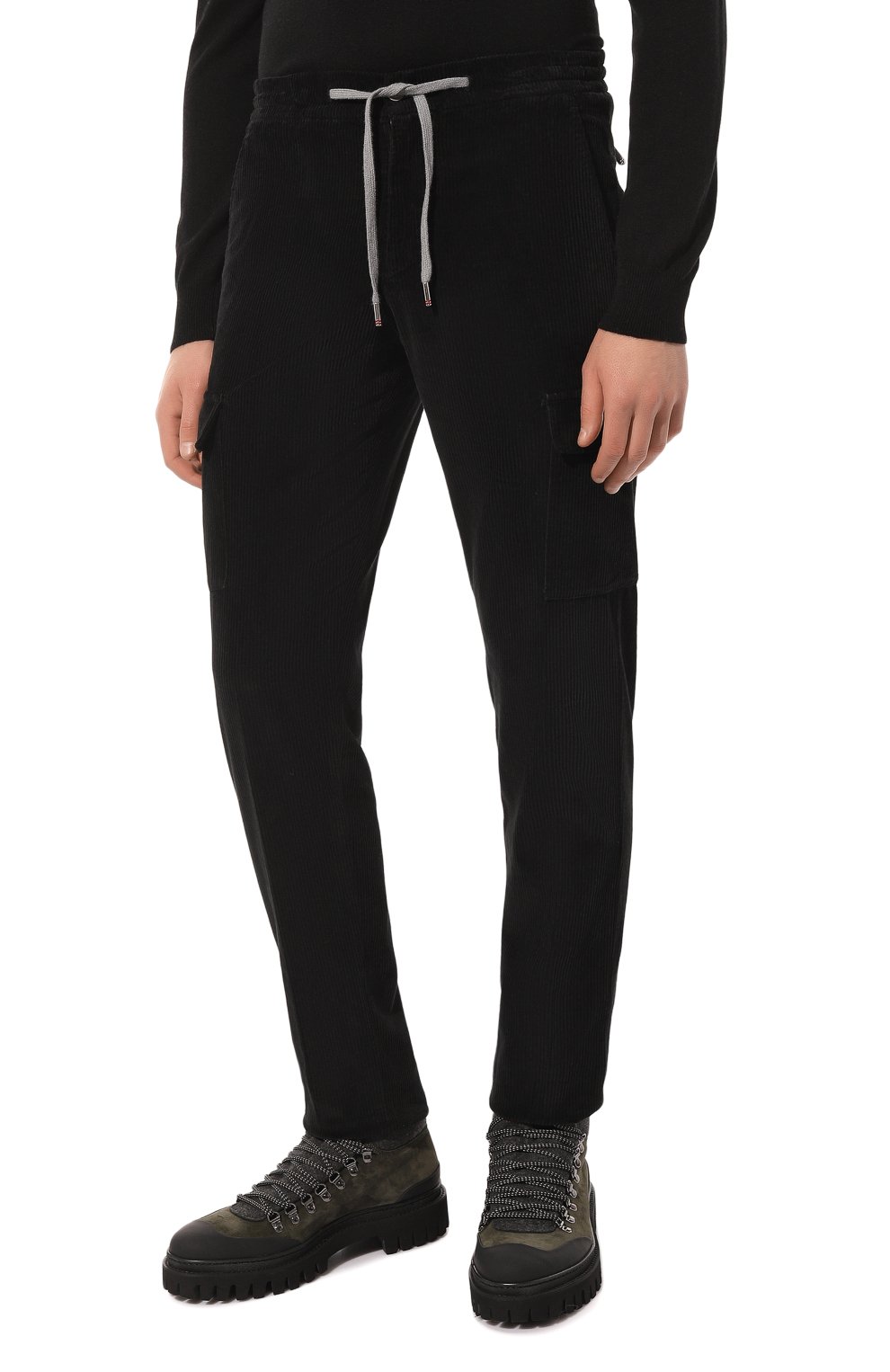 Вельветовые брюки MARCO PESCAROLO черного цвета по цене 47750 руб., арт. T0R/4802, фото 3 Вельветовые брюки MARCO PESCAROLO, арт. T0R/4802, фото 3