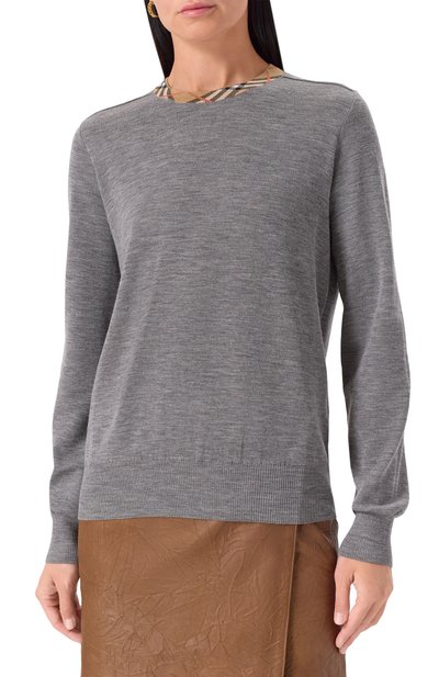 Шерстяной пуловер BURBERRY, арт. 8112171, фото 3