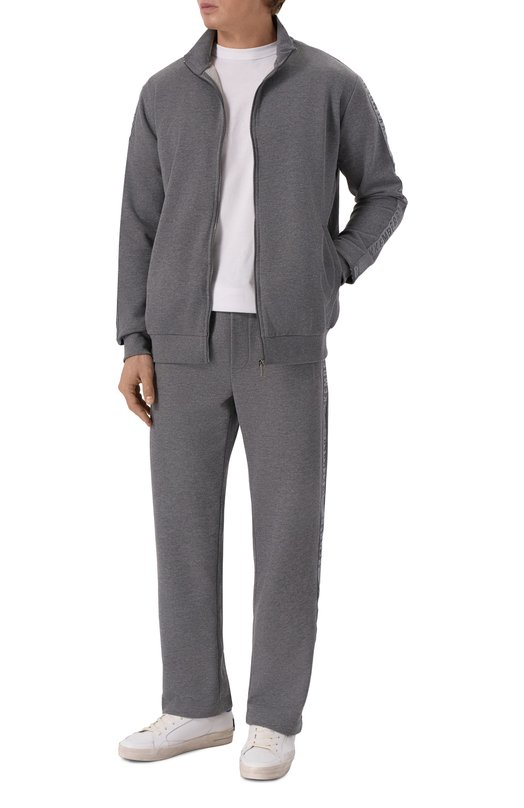 Хлопковый спортивный костюм Dirk Bikkembergs BMF1321 Серый BMF1321