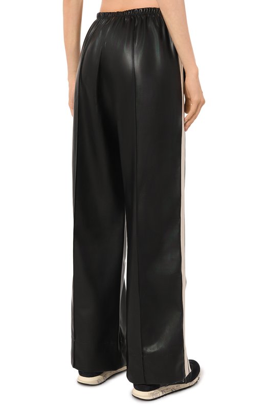 Брюки из экокожи Palm Angels PWCJ016F24FAB002 Чёрный  PWCJ016F24FAB002 Фото 4