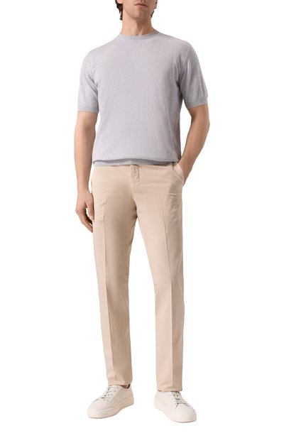 Хлопковый джемпер MOORER серого цвета по цене 108000 руб., арт. JUDE/SI5, фото 2 Хлопковый джемпер MOORER, арт. JUDE/SI5, фото 2